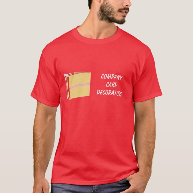 Camisetas de negocios de decorador de tartas (Anverso)
