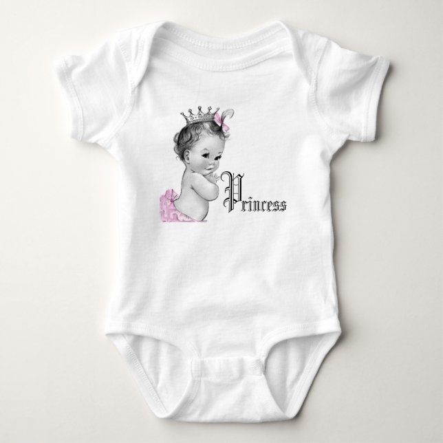 Camisetas de niña princesa rosa adorable (Anverso)