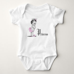 Camisetas de niña princesa rosa adorable