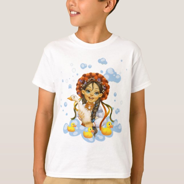 camisetas de niños chicas de pato (Anverso)