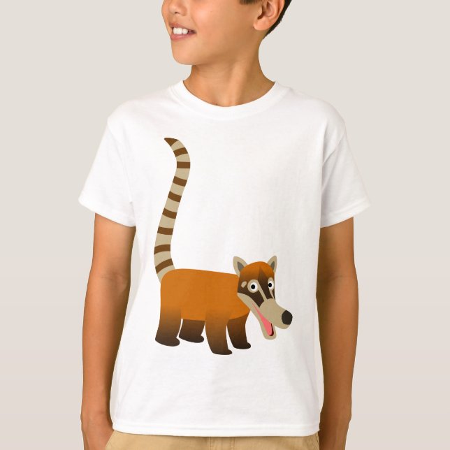 Camisetas de niños coatimundi, Personalizado sonri (Anverso)