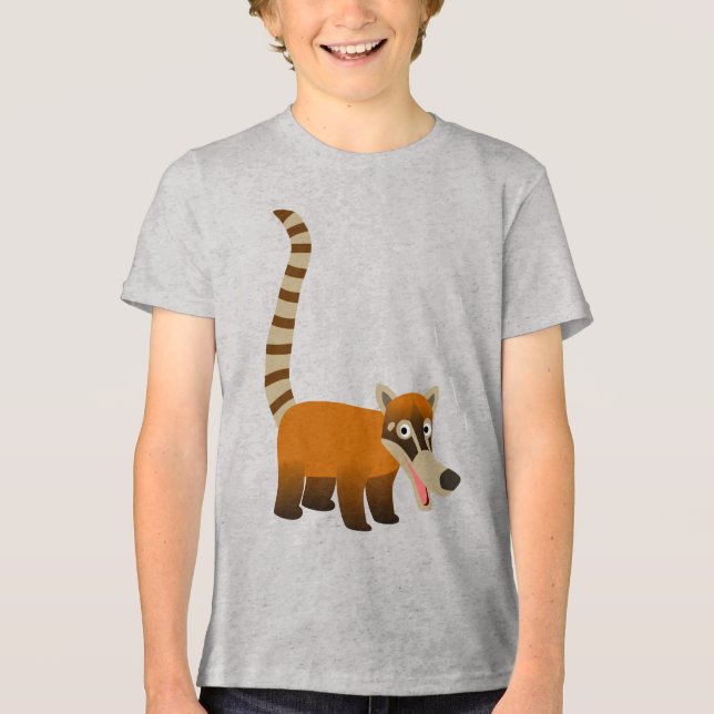 Camisetas de niños coatimundi, Personalizado sonri (Anverso)