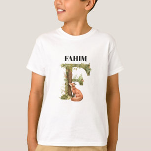 Camisetas de niños Diseño de nombre de animal de a