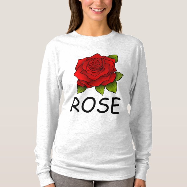 Camisetas de NOMBRE ROSA, ROJO (Anverso)