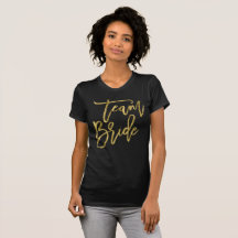Camisetas de novias del equipo de efectos de Relie
