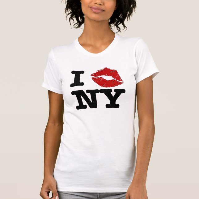 Camisetas de Nueva York del "smooch I" (Anverso)