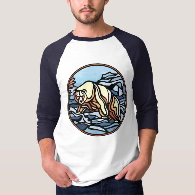 Camisetas de osito de Jersey femenino de arte de o (Anverso)