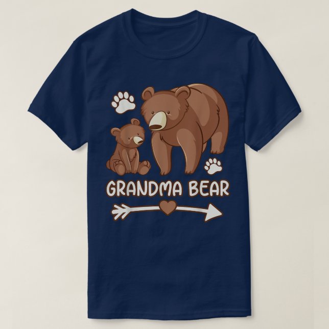 camisetas de oso de abuela para mujeres, camisetas (Diseño del anverso)