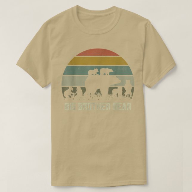 Camisetas De Oso De Gran Hermano Gracioso, Seis Cu (Diseño del anverso)