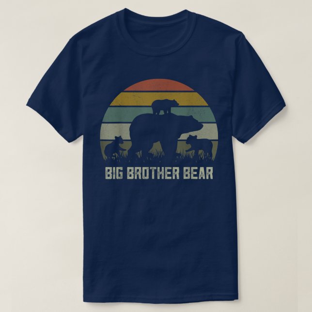 Camisetas de oso de Gran Hermano gracioso, tres ni (Diseño del anverso)