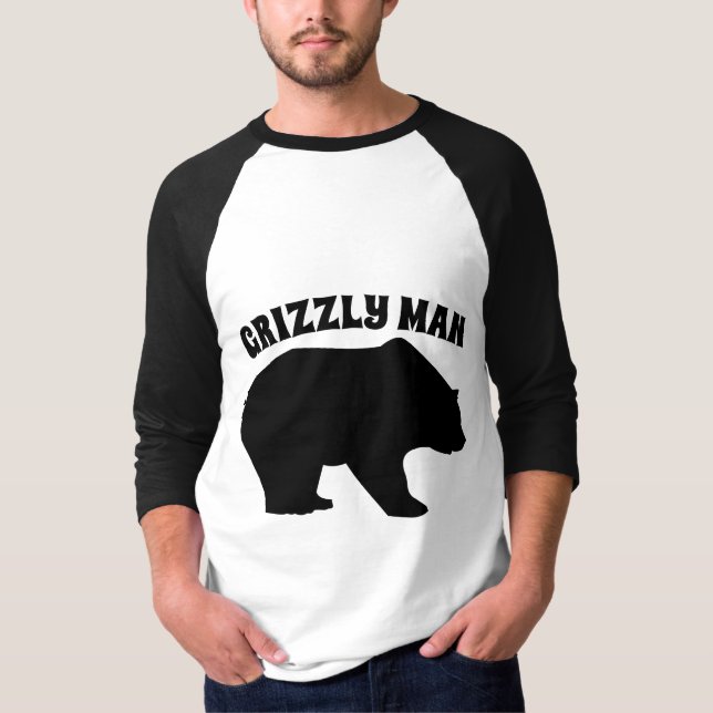 CAMISETAS DE OSO DE HOMBRE GRIZZLE (Anverso)