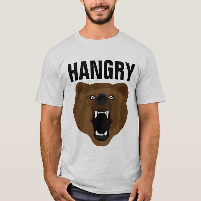 Camisetas de OSO GRIZZLY HAMBRIENTO (Anverso)