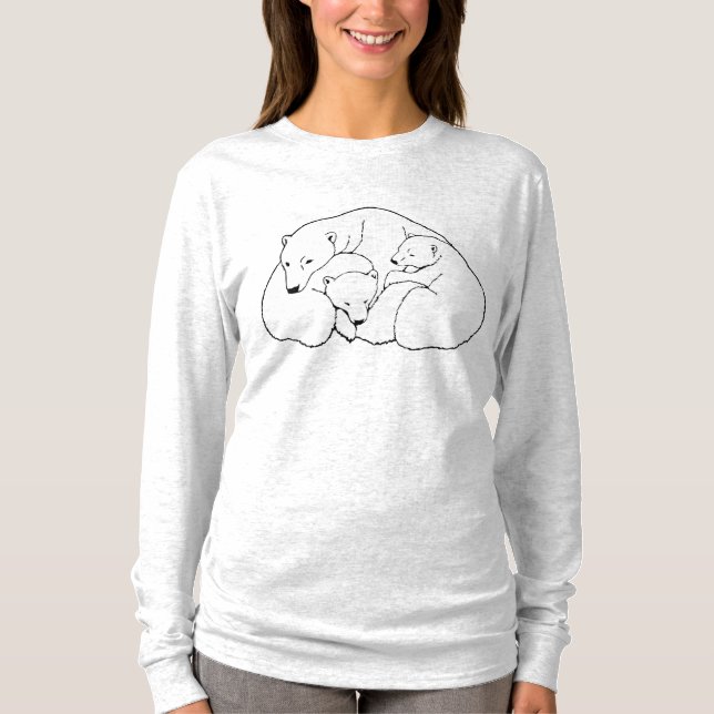 Camisetas de Oso Infantil Polar Bear Art T-shirt P (Anverso)