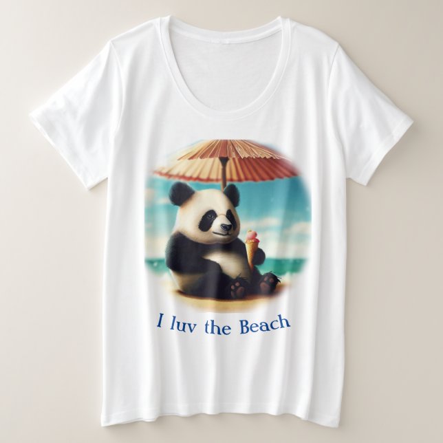Camisetas de oso Panda (Anverso del diseño)