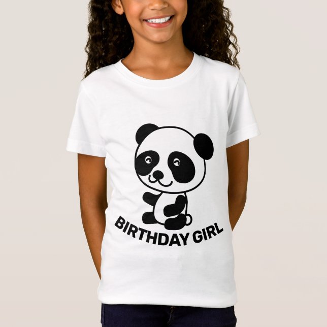 Camisetas de OSO PANDA NIÑA CUMPLEAÑOS (Anverso)