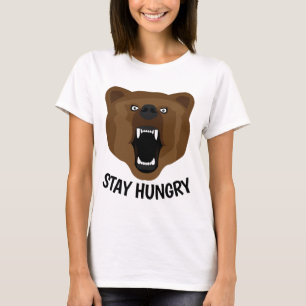 Camisetas de oso pardo divertidas de HUNGRY