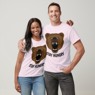 Camisetas de oso pardo divertidas de HUNGRY