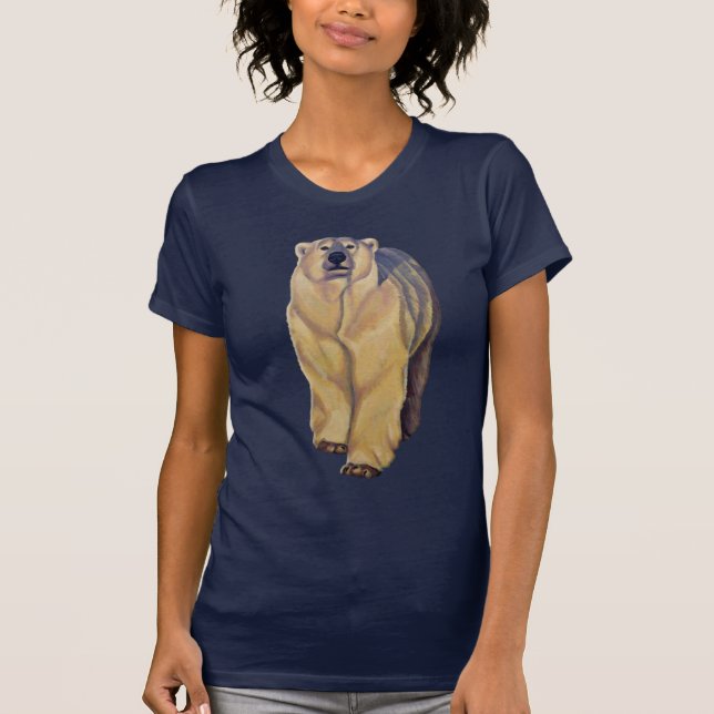 Camisetas de oso polar Camisetas de la dama de art (Anverso)