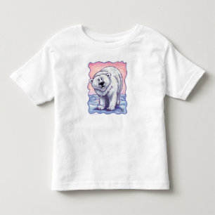 Camisetas de oso polar de cabezas y colas lindas