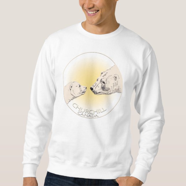 Camisetas de oso polar de sudadera Churchill (Anverso)