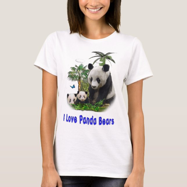 Camisetas de osos panda (Anverso)