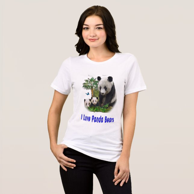 Camisetas de osos panda (Anverso Completo)
