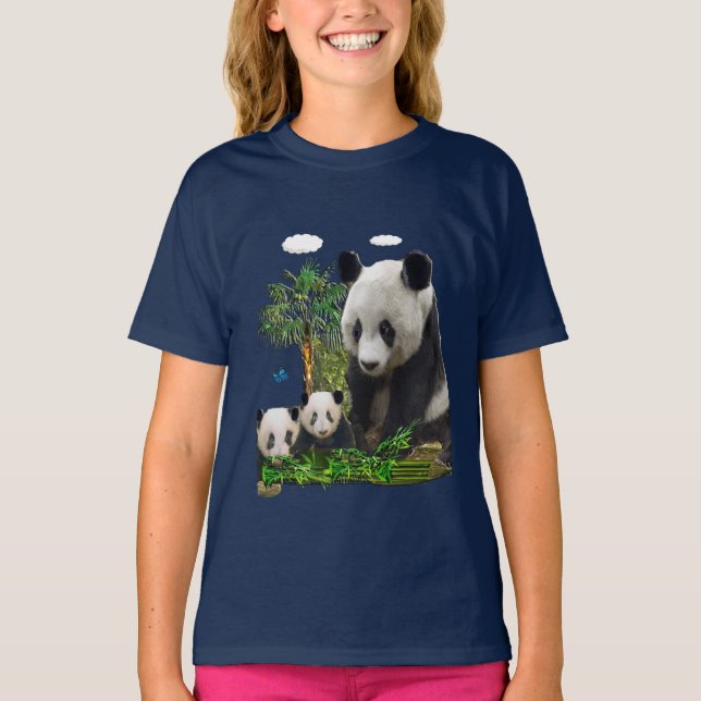 Camisetas de osos panda (Anverso)