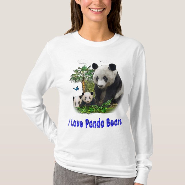Camisetas de osos panda (Anverso)