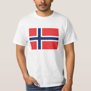 Camisetas de pabellón noruego de Noruega