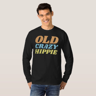 CAMISETAS DE PAPÁ HIPPIE LOCO VIEJO