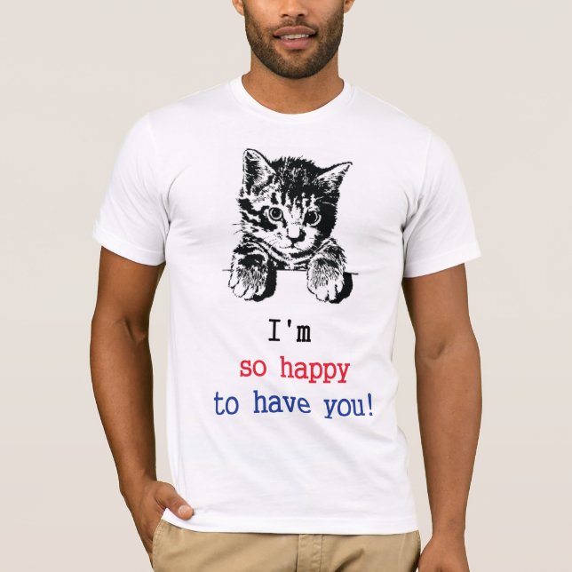 camisetas de papi-cat graciosas (Anverso)