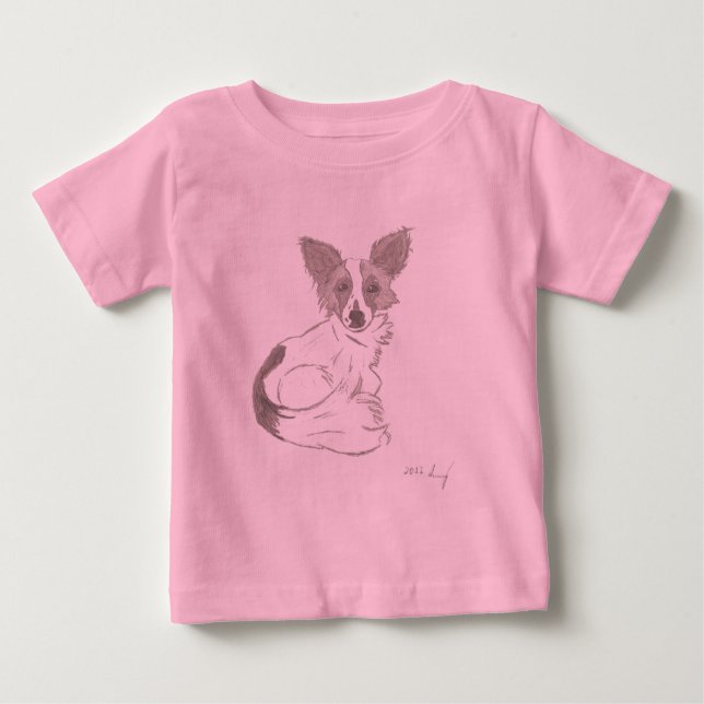 Camisetas de Papillon Sketch (Anverso)