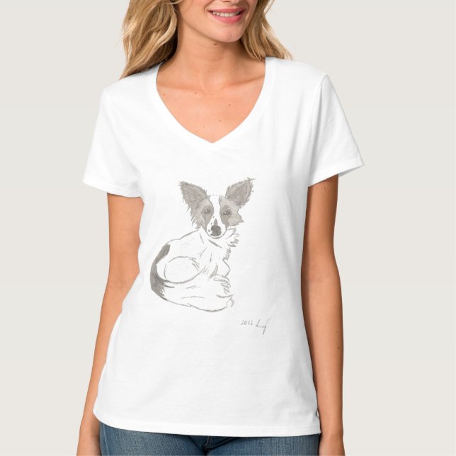 Camisetas de Papillon Sketch (Anverso)