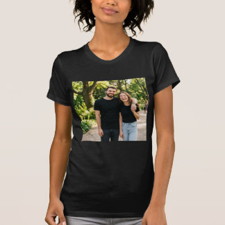 Camisetas de pareja a juego lisas en blanco negro 