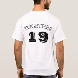 Camisetas de parejas; JUNTOS DESDE... (camisa 1 de