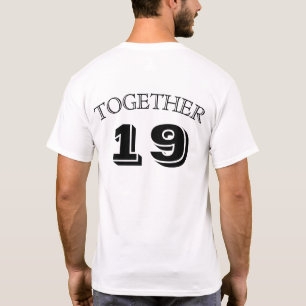 Camisetas de parejas; JUNTOS DESDE... (camisa 1 de