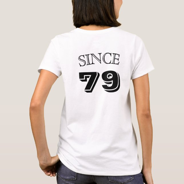 Camisetas de parejas; JUNTOS DESDE... (camisa 2 de (Reverso)