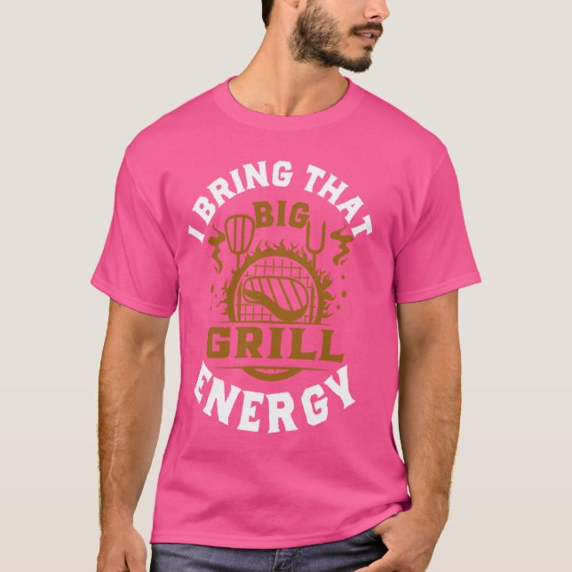 Camisetas De Parrilladas Para Hombres Gran Grill E (Anverso)