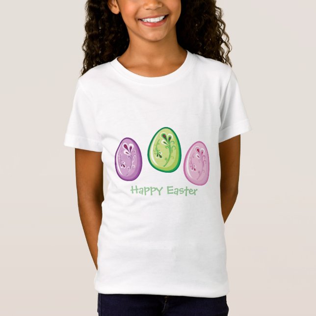 Camisetas de Pascua de Niños Huevos (Anverso)