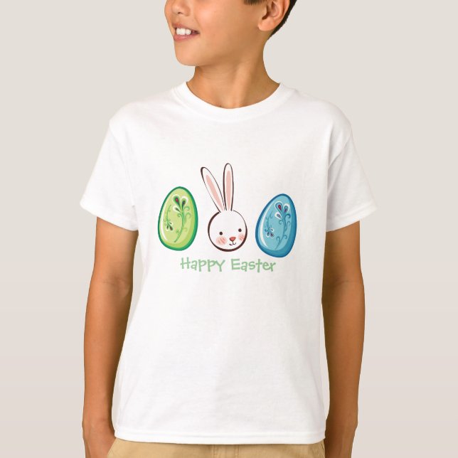 Camisetas de Pascua de Niños Huevos (Anverso)