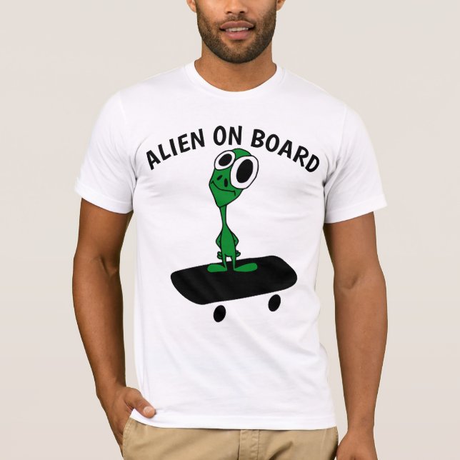 Camisetas de patineta extraterrestre (Anverso)