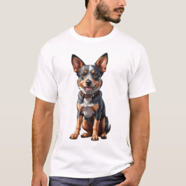 camisetas de perro de ganado australiano con heele