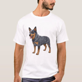 camisetas de perro de ganado australiano con heele