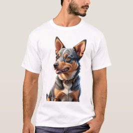 camisetas de perro de ganado australiano con heele