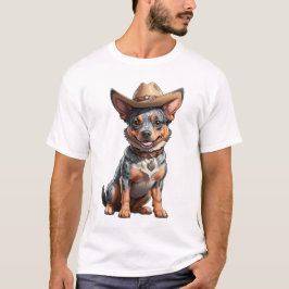 camisetas de perro de ganado australiano con heele