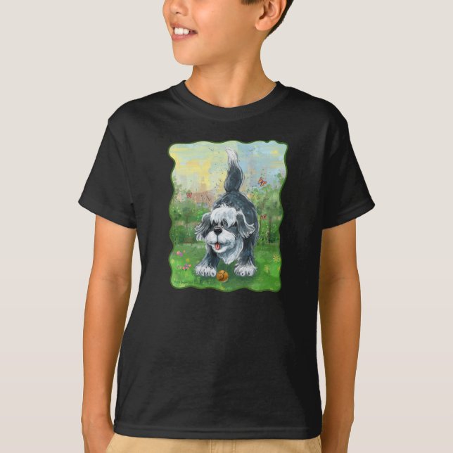 Camisetas de perro de oveja agobiante (Anverso)