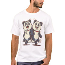 Camisetas de perro del personalizado Panda