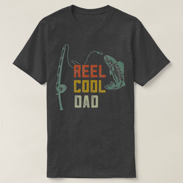 Camisetas de pesca de Reel Guay Dad, Funny Fathers (Diseño del anverso)