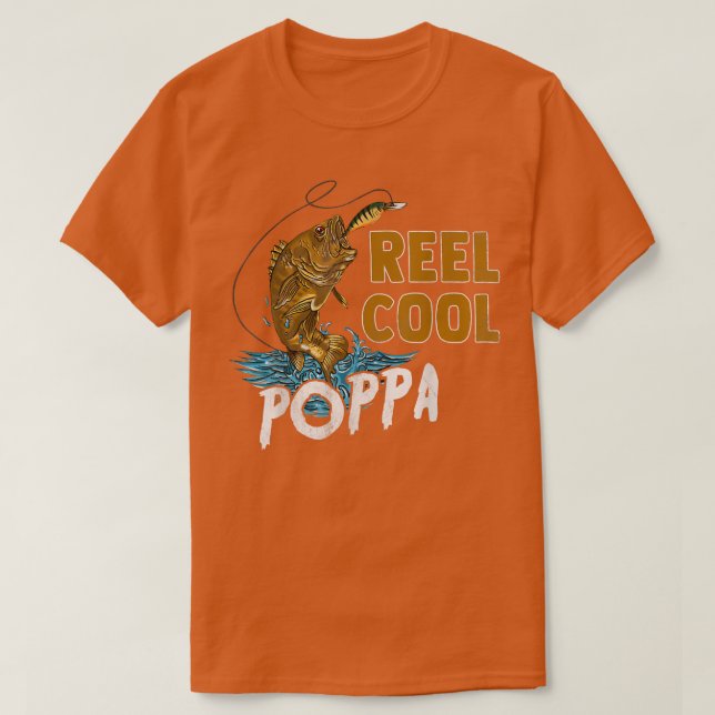 Camisetas de pesca para hombre Mens Reel Cool Popp (Diseño del anverso)