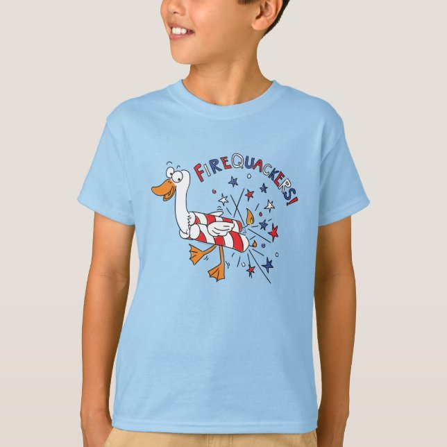 Camisetas de petardos 4 de julio camiseta del niño (Anverso)